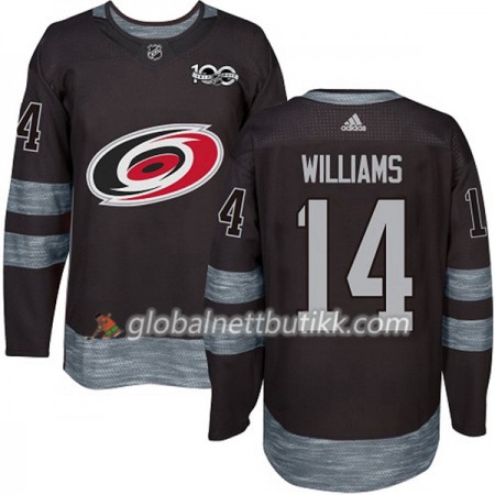 Carolina Hurricanes Hockeydrakt Justin Williams 14 1917-2017 100th Anniversary Svart Adidas Authentic - Herre